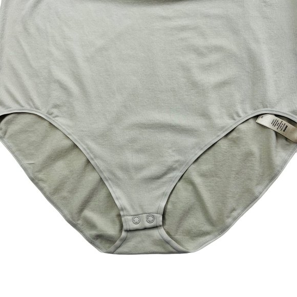 SKIMS Light Essential Scoop Neck Bodysuit NEW Agave Womens 3X - Picture 6 of 12